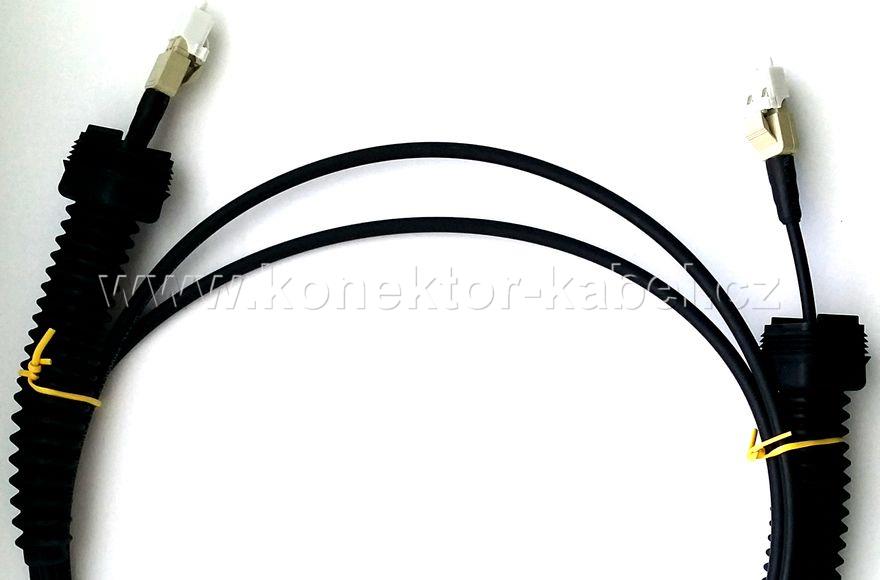 Patch cord, LC/PC-LC/PC, Dupl., MM, 80m, out., NSN