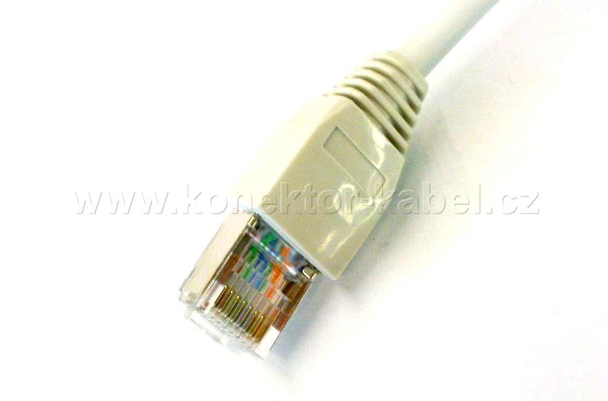 FTP LSZH CAT.5E- RJ-45, patch, přímy, 1 m, šedý