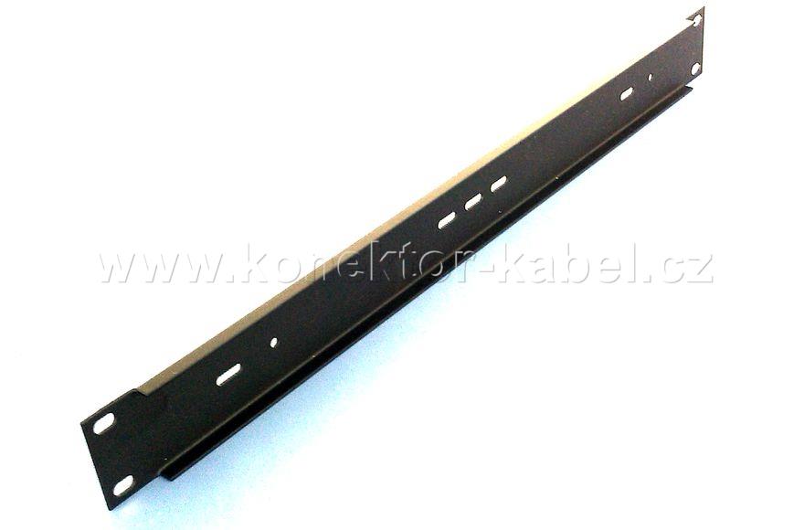 19" 1U Záslepka - univerzální nosný plech, černý