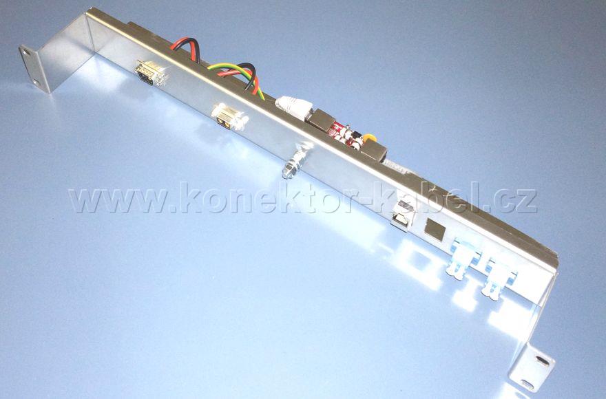 19" panel, 1U, IDU E-LINK 1000EXR, osazený