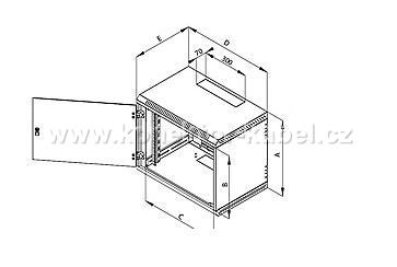 Rozvaděč 19", 18 U, TRITON