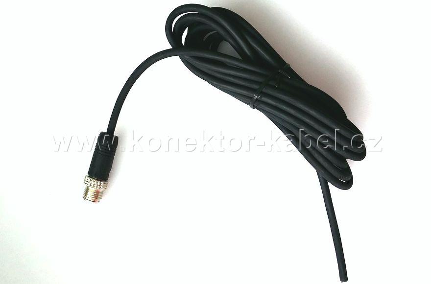 Kabel M12/M, PUR, přímý, stíněný, 3,0 m