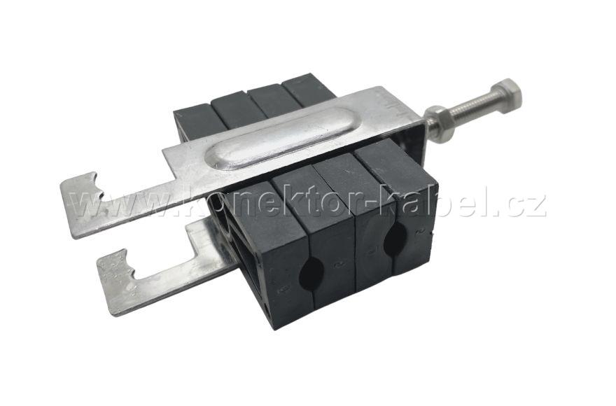 Kabelový úchyt QCC UNI pro D 4-11mm, dvojitý