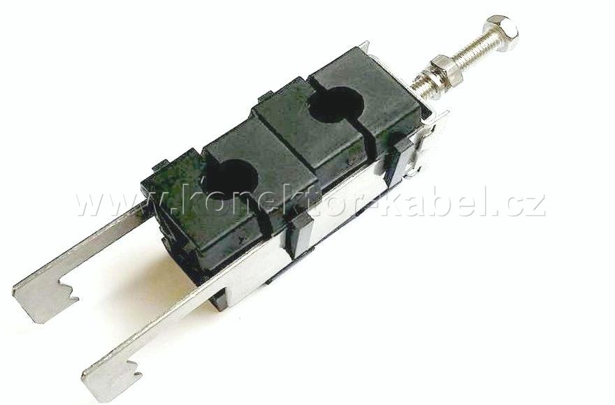 Kabelový úchyt H-CLAMP pro D 10,5 mm, dvojitý