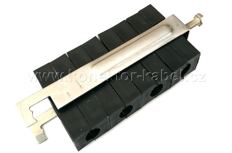 Kabelový úchyt QCC UNI pro D 10,5 mm, čtyřnásobný