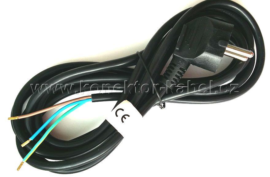 Šňůra přívodní 230V/10 A, 3,0 m, úh. zástrčka,EMOS