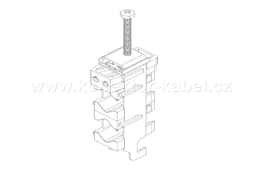 Kabelový úchyt OX E + 2 x 12-22 mm, FIMO