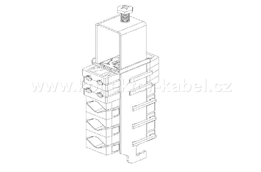 Kabelový úchyt OX E + 3 x 12-22 mm, FIMO