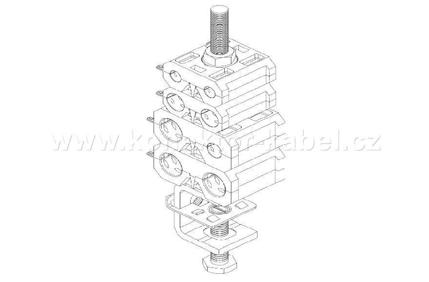 Kabelový úchyt MCC 2X1/2"S kombinovaný, FIMO