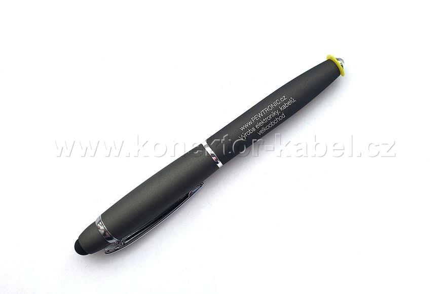 Kuličkové pero se stylusem a svítilnou /Stylus pen