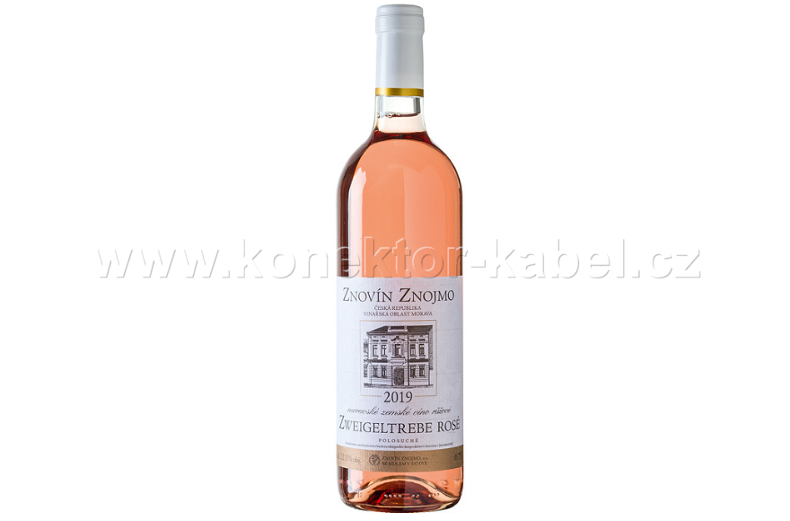 Zweigeltrebe rosé, jakostní víno, 2019, Znovín