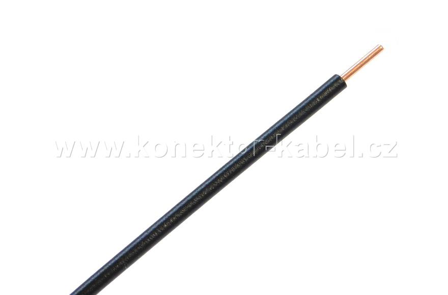 Drát H07V-U 1,5mm2, měděný, černý, HELUKABEL