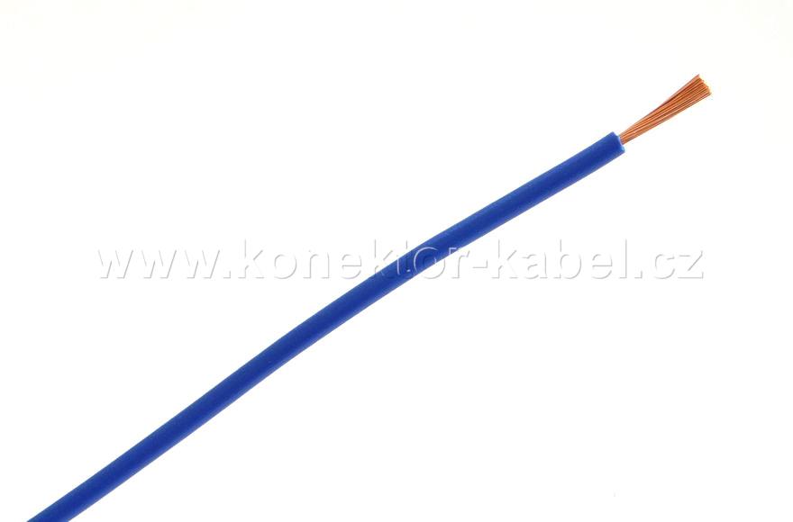 H05V-K 1mm2, lanko, světle modrá, PVC