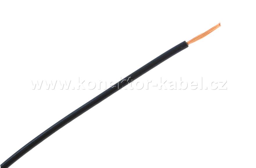 H05V-K 0,75mm2, lanko, černá, PVC