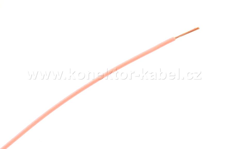 FLRY-A 0,5mm2, lanko, růžová, PVC