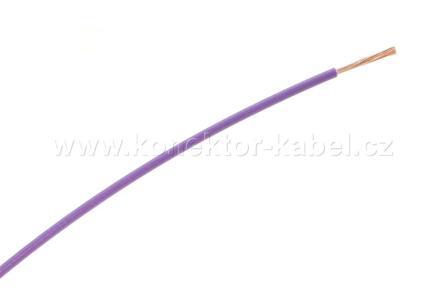 FLRY-A 0,5mm2, lanko, fialová, PVC
