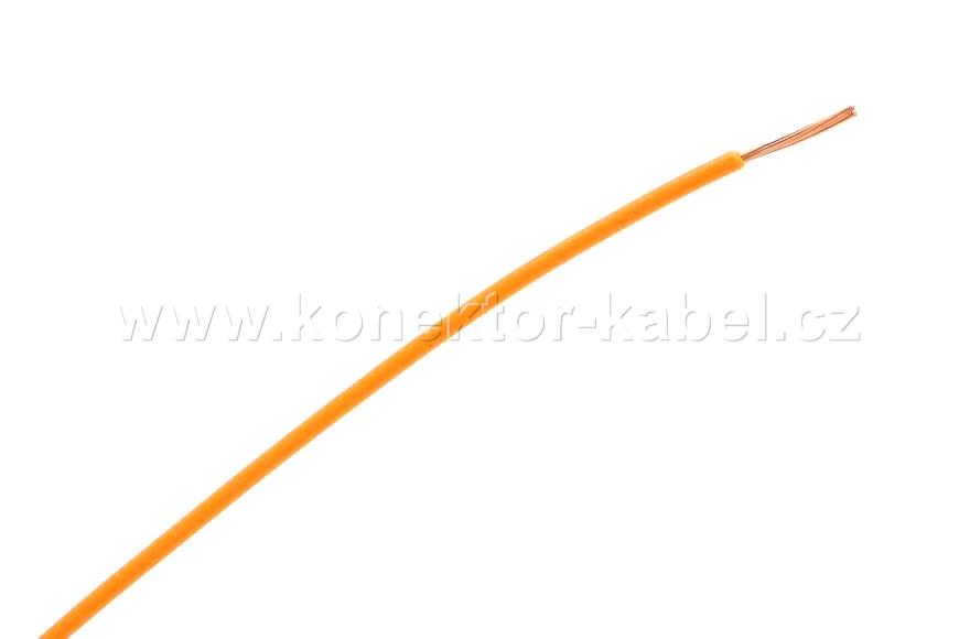 FLRY-A 0,5mm2, lanko, oranžová, PVC