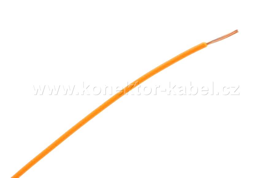 FLRY-A 0,5mm2, lanko, oranžová, PVC