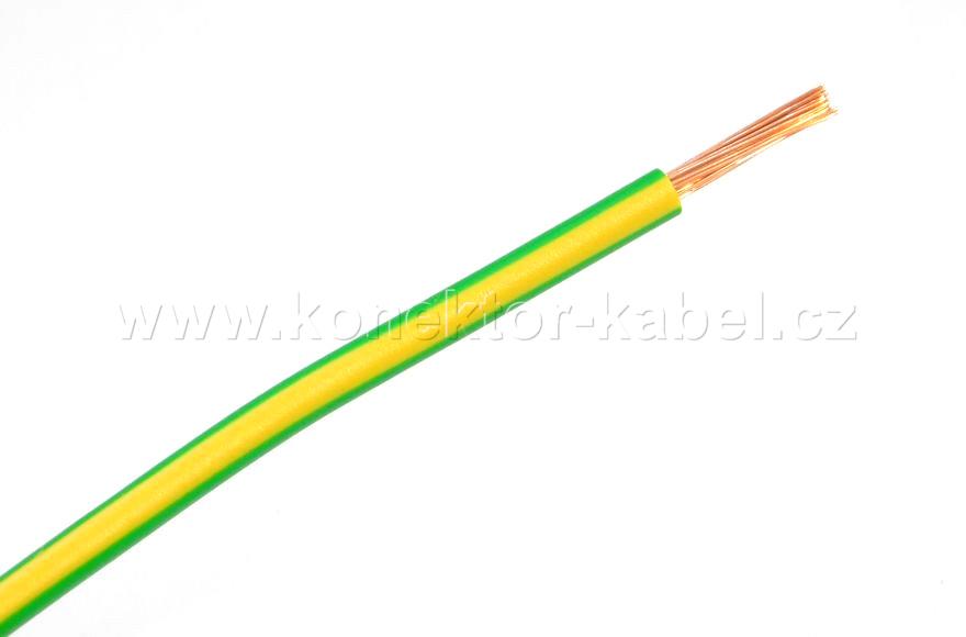 H07V-K 4,0mm2, lanko, žluto-zelená, PVC