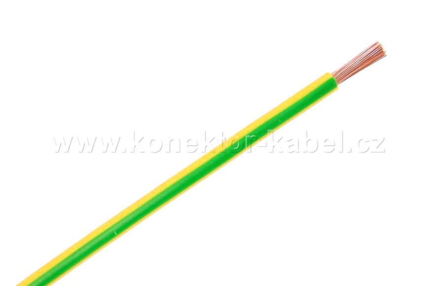 H07V-K 6,0mm2, lanko, žluto-zelená, PVC