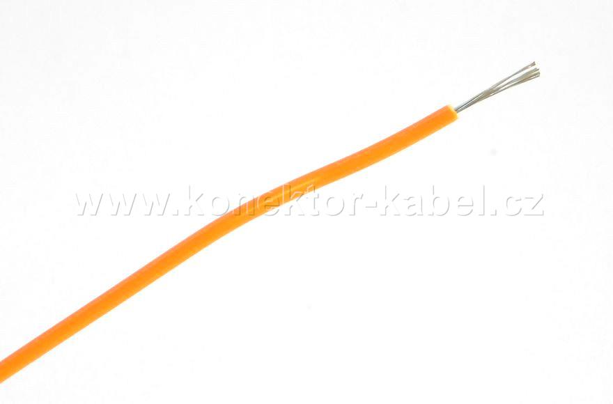 UL/cUL Style 1007, AWG 26, lanko, oranžová, HEL
