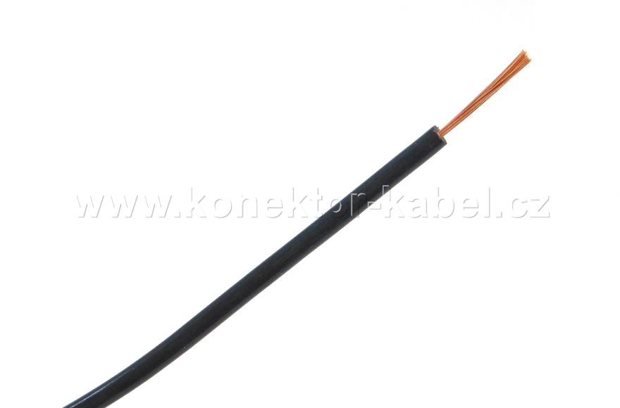 H05V2-K 0,5mm2, lanko, černá, PVC