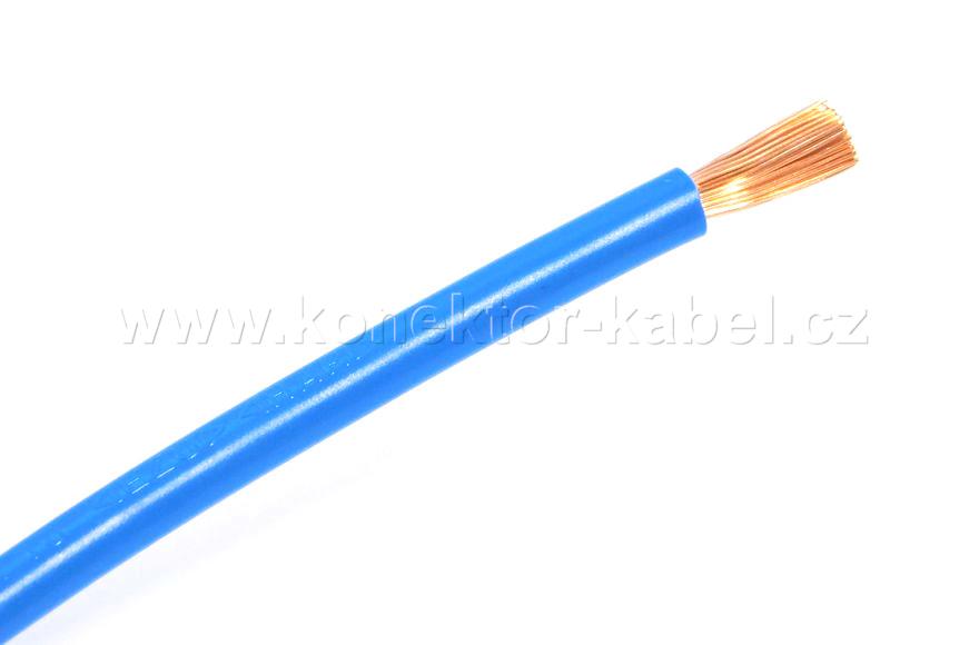 H07V-K 10mm2, lanko, modrá, PVC