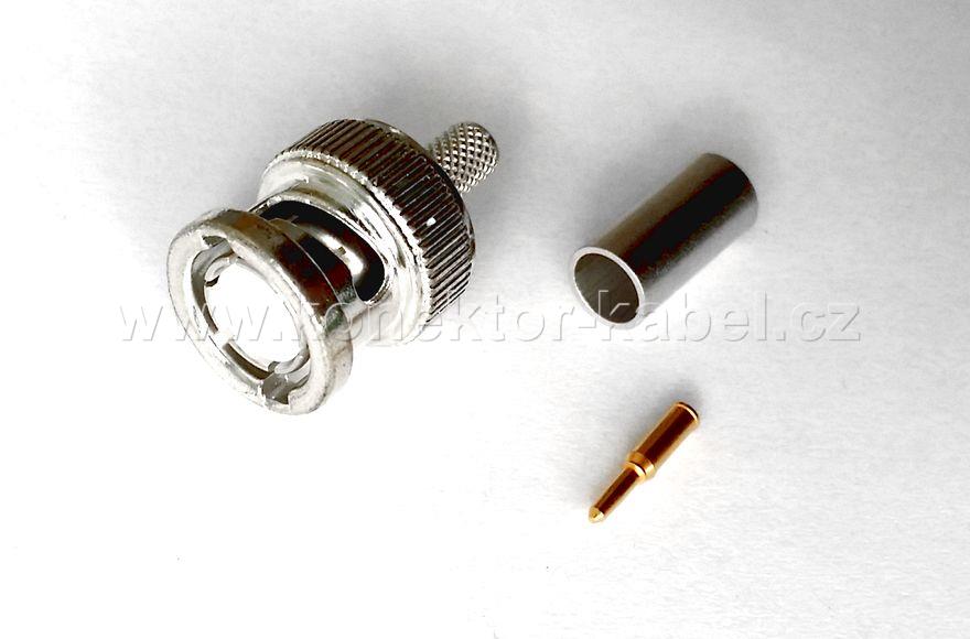 BNC/M 0°, 50 Ohm, krimpovací, RG-58, ROSENBERGER
