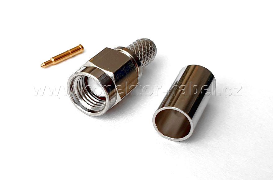 SMA/M 0°, krimpovací, RG-58