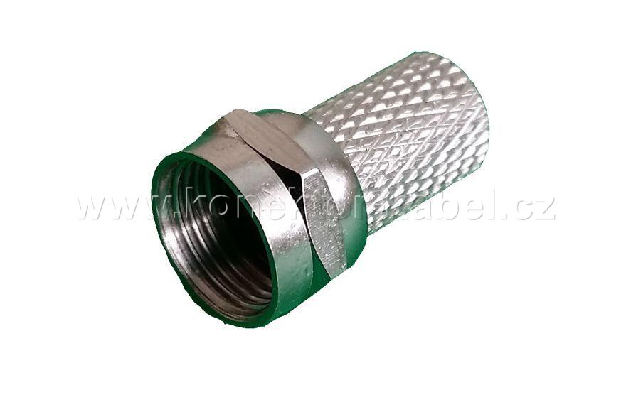 F/M 0°, šroubovací, 75 Ohm, koax. 6,8 mm