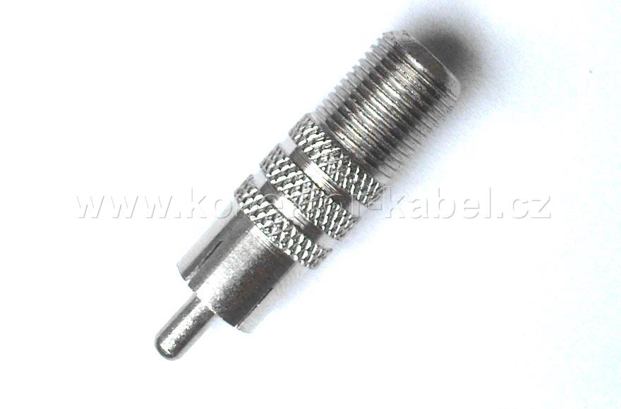 F/F - RCA/M 0°, 75 Ohm, (Cinch), redukce