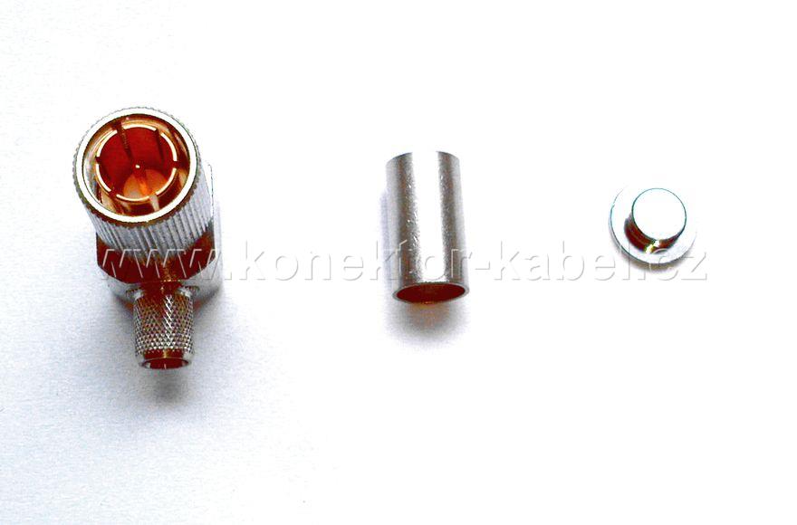 1.6/5.6/ M 90°, 75 Ohm, krimp., RG-59, Telegärtner