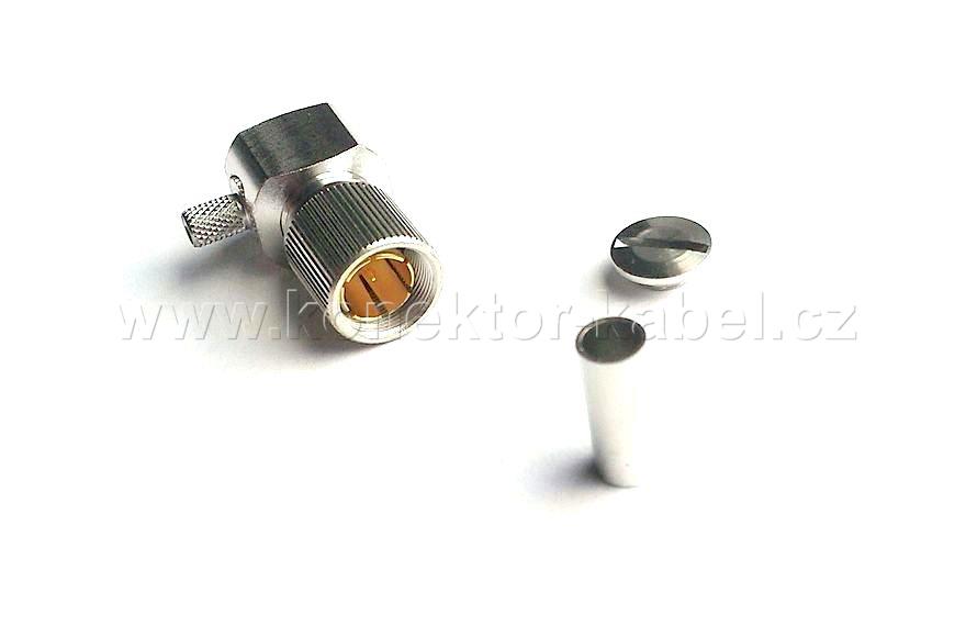1.6/5.6/ M 90°, 75 Ohm, krimp., 4,1 koax., Teleg.