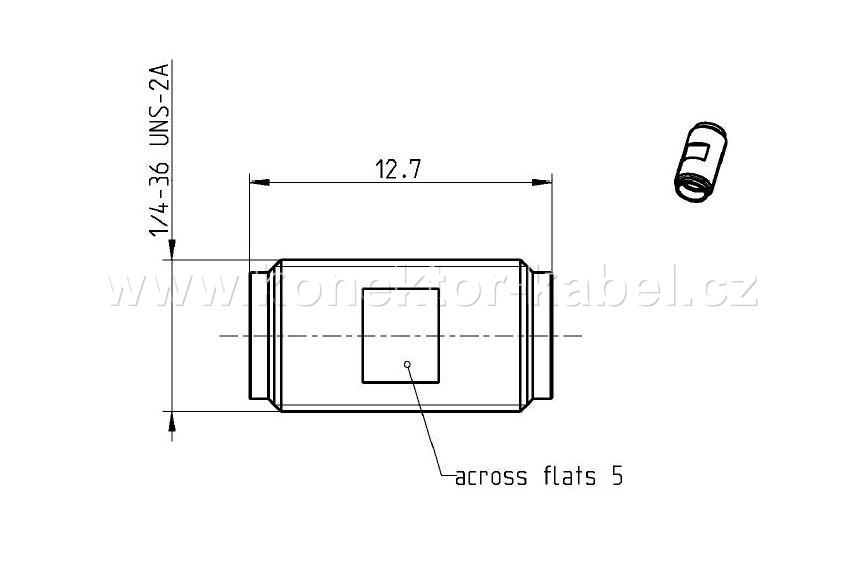 SMA/F - SMA/F 0°, spojka, ROSENBERGER