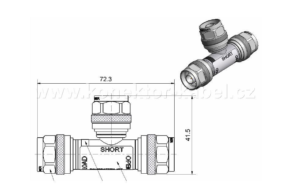 N / M - Kalibrační kit OPEN / SHORT / LOAD, ROSEN.