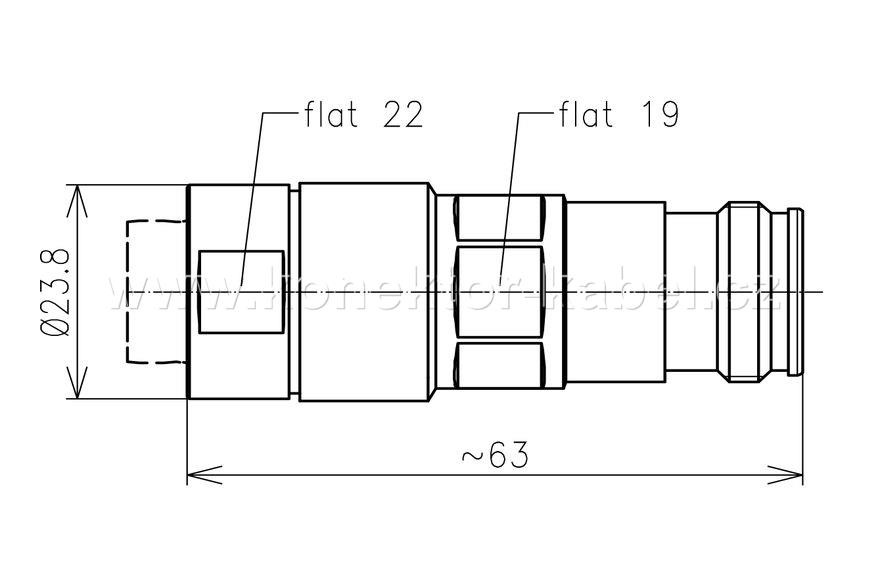 4.3-10 /F 0°, šroubovací, 1/2" LCF12-50, SPINNER