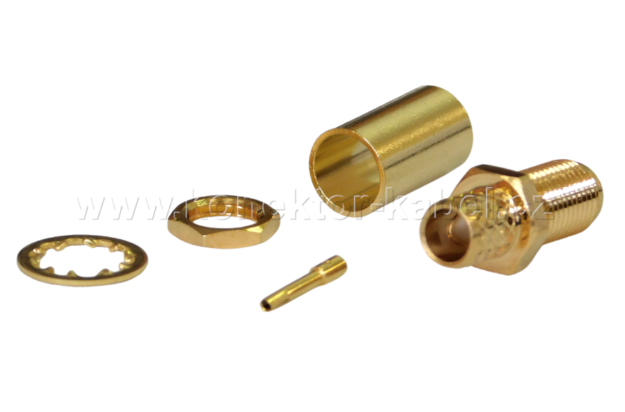 SMA/F 0°, panel., krimpovací, RF-240, OEM