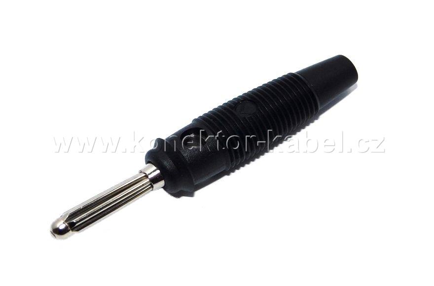 Banánek 4mm BUELA 20K sw, černý, Hirschmann