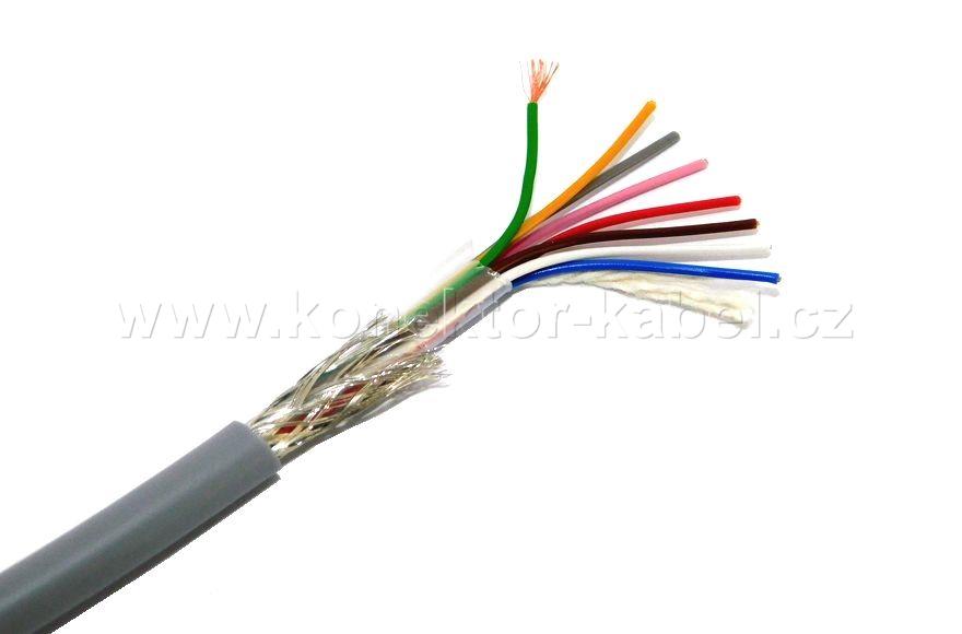 LIYCY 8x0,14 mm2, stíněný, OD 5,2 mm, PVC, šedý