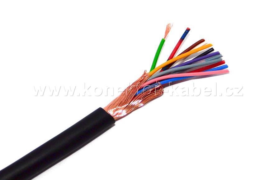 LifYDY 12x0,05 mm2, OD 4,4 mm, PVC, flexi., černý