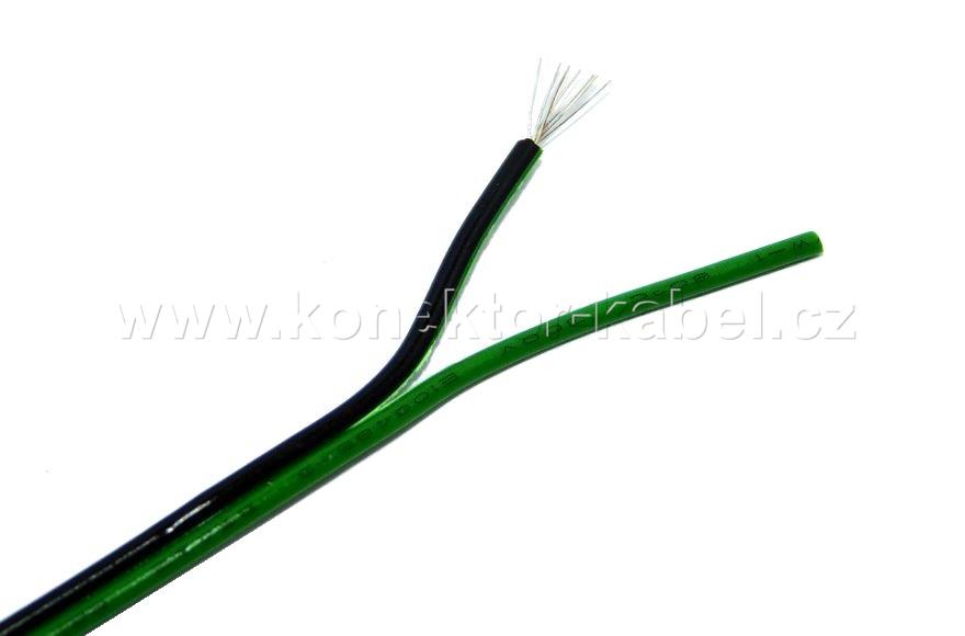 Dvojlinka, 2 x 0,14 mm2, UL 2468, černo-zelená