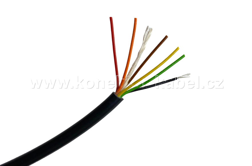 LIYY 6x0,09 mm2, nestíněný, černý, UL2464/1061 Met