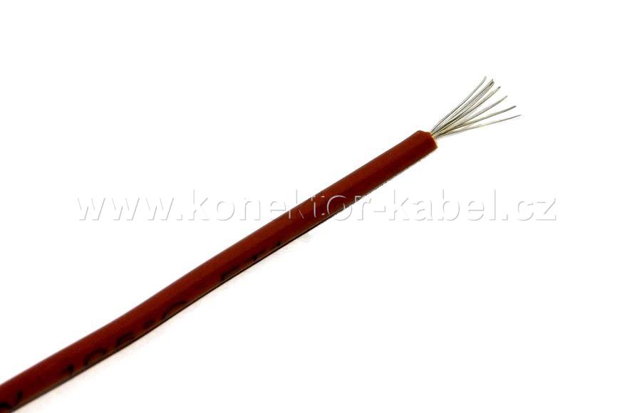 UL/cUL Style 1015, AWG 22, lanko, hnědá, PVC