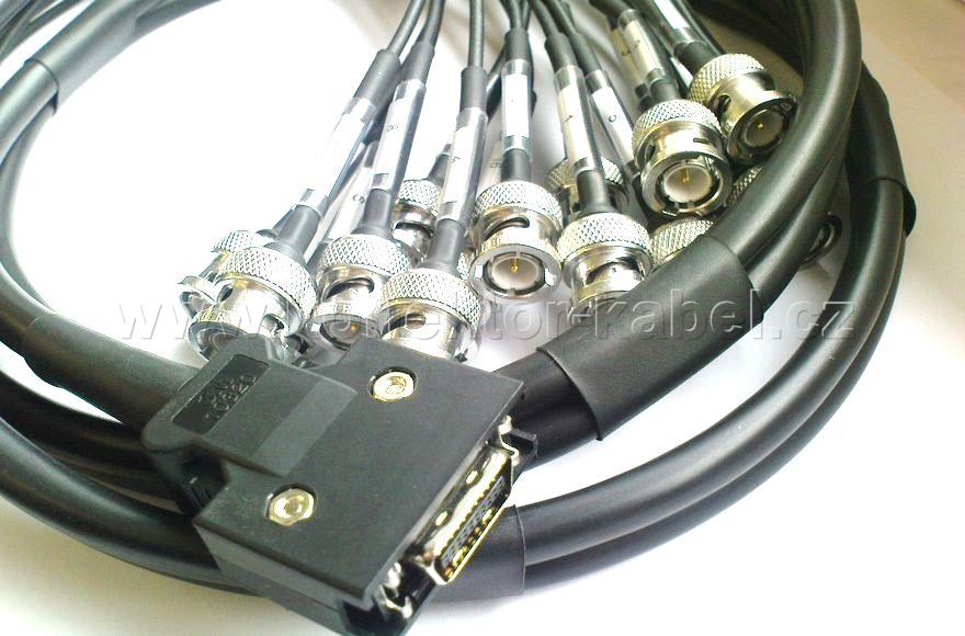 MDR 20/M - 8x0,15 mm2 (1,5 m) - 16x BNC/M