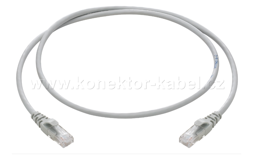 UTP CAT.6 - RJ-45 patch, přímý, 1 m, zelený
