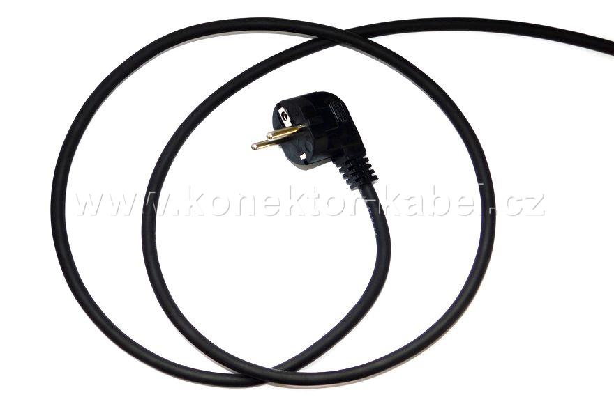 Šňůra přívodní 230V/10 A, 1,4 m, úhlová zástrčka