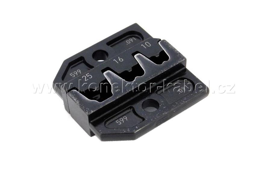 Krimpovací čelisti PROFI,dutinky 10-25mm2, RENNST.