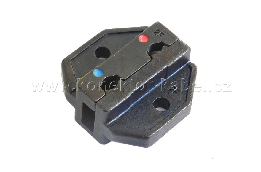 Krimpovací čelisti HT-236F, fastony 90°, izol.