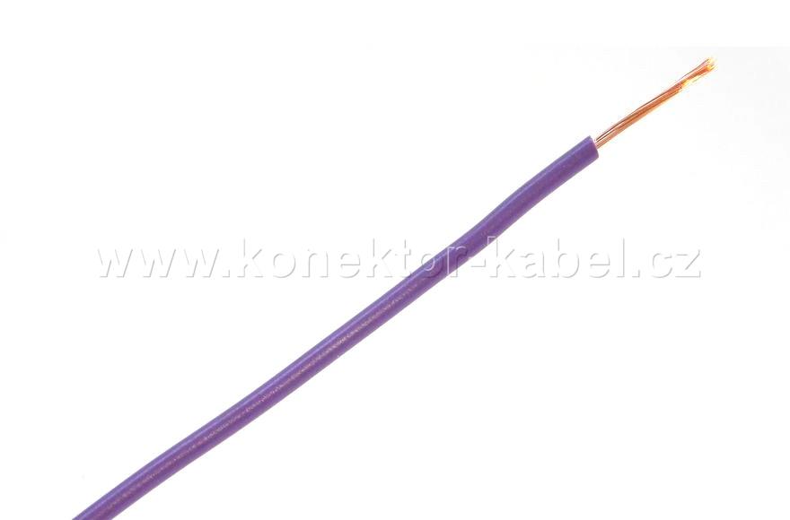 H05V-K 0,5mm2, lanko, fialová, PVC