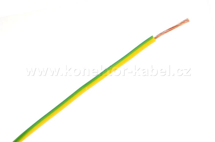 H05V-K 0,75mm2, lanko, žluto-zelený, PVC